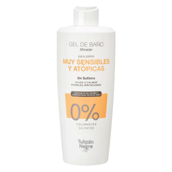 Gel Micellaire Tulipan Negro pour peaux sensibles et atopiques 500 ml