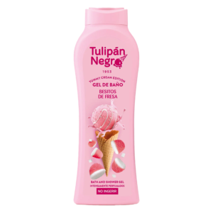 Gel de Bain Tulipan Negro Bisous Fraise 650 ML