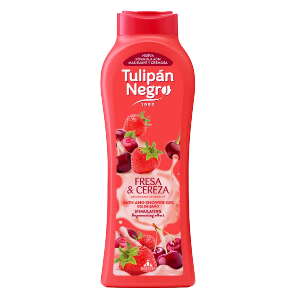 Gel de Bain Tulipan Negro Fraise et Cerise 650 ml