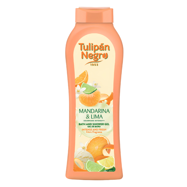 Gel de Bain Tulipan Negro Mandarine & Citron Vert 650 ml